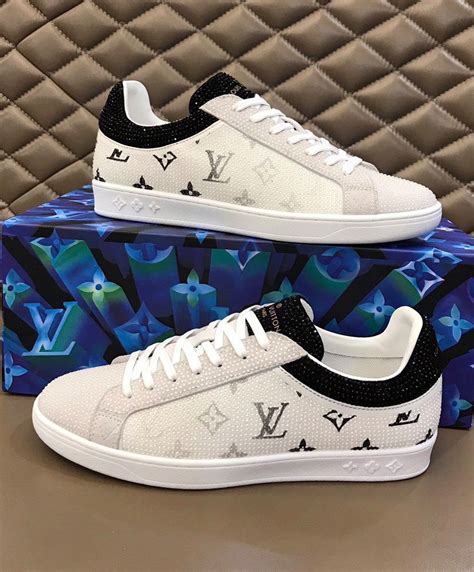 louis vuitton shoes men white|louis vuitton men's sneakers black.